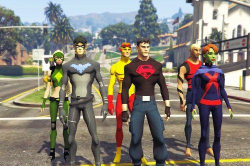Young Justice Pack [Add-On Ped]