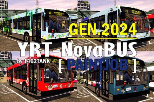 YRT Based LS Transit 2nd Generation Novabus LFS 2024 Skin Pack [ Lore Friendly / 4K / Addon / Replace ] 