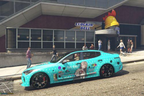 Yuki Suou Itasha Roshidere Itasha (痛車/痛车) for KIA Stinger 3.3 GT 2017