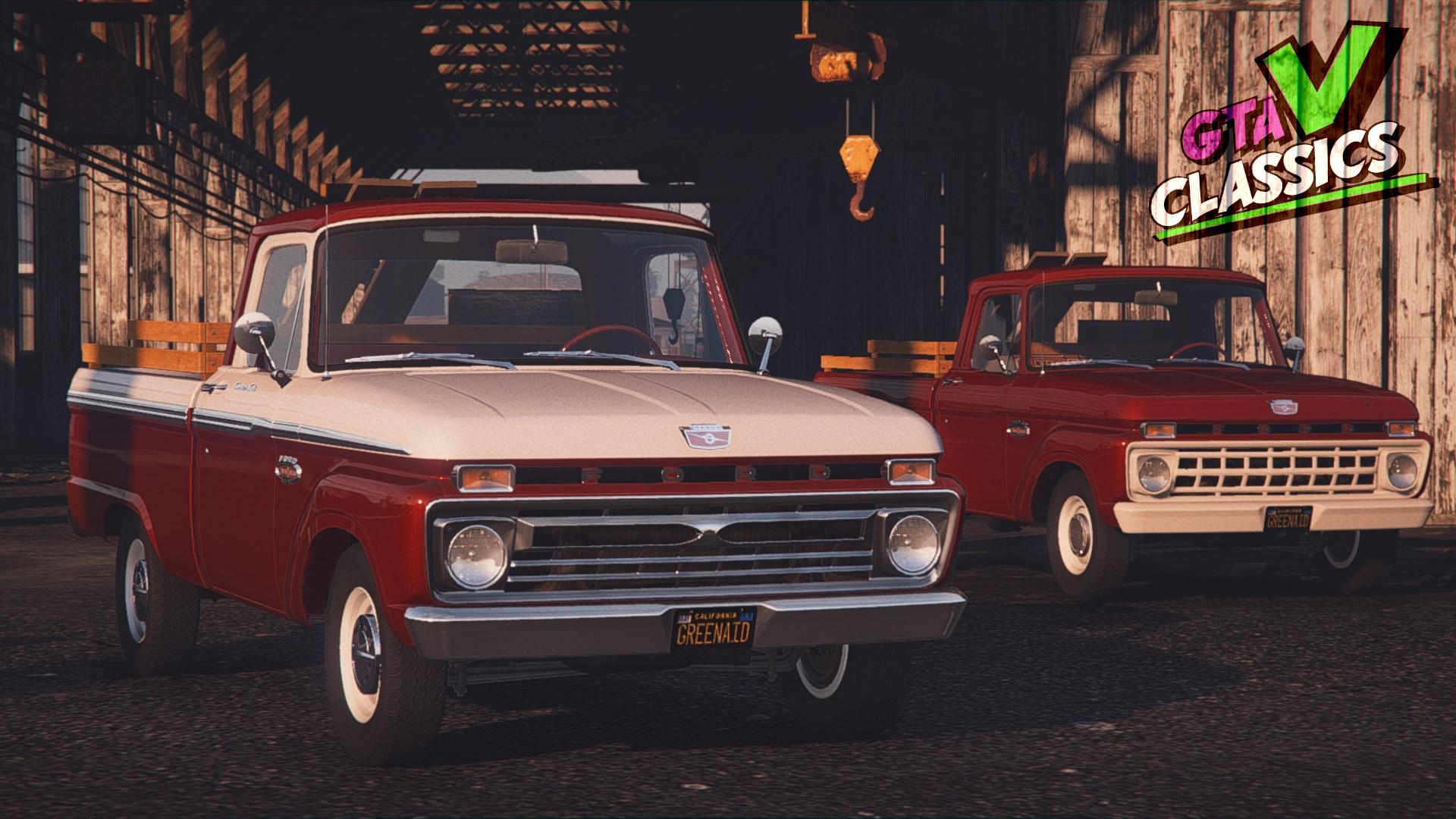 1965-66 Ford F-100 Pack [Add-On | Extras | VehFuncs V | LODs] - GTA5 -Mods.com