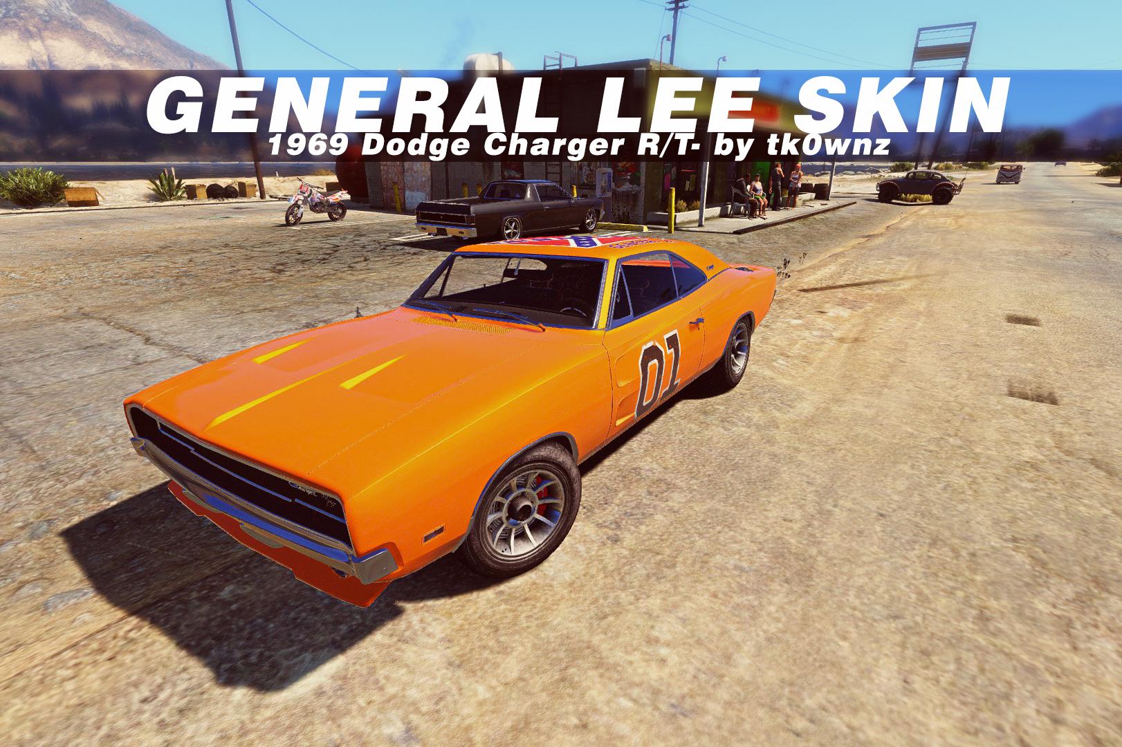 1969 Dodge Charger RT - General Lee Skin - GTA5-Mods.com