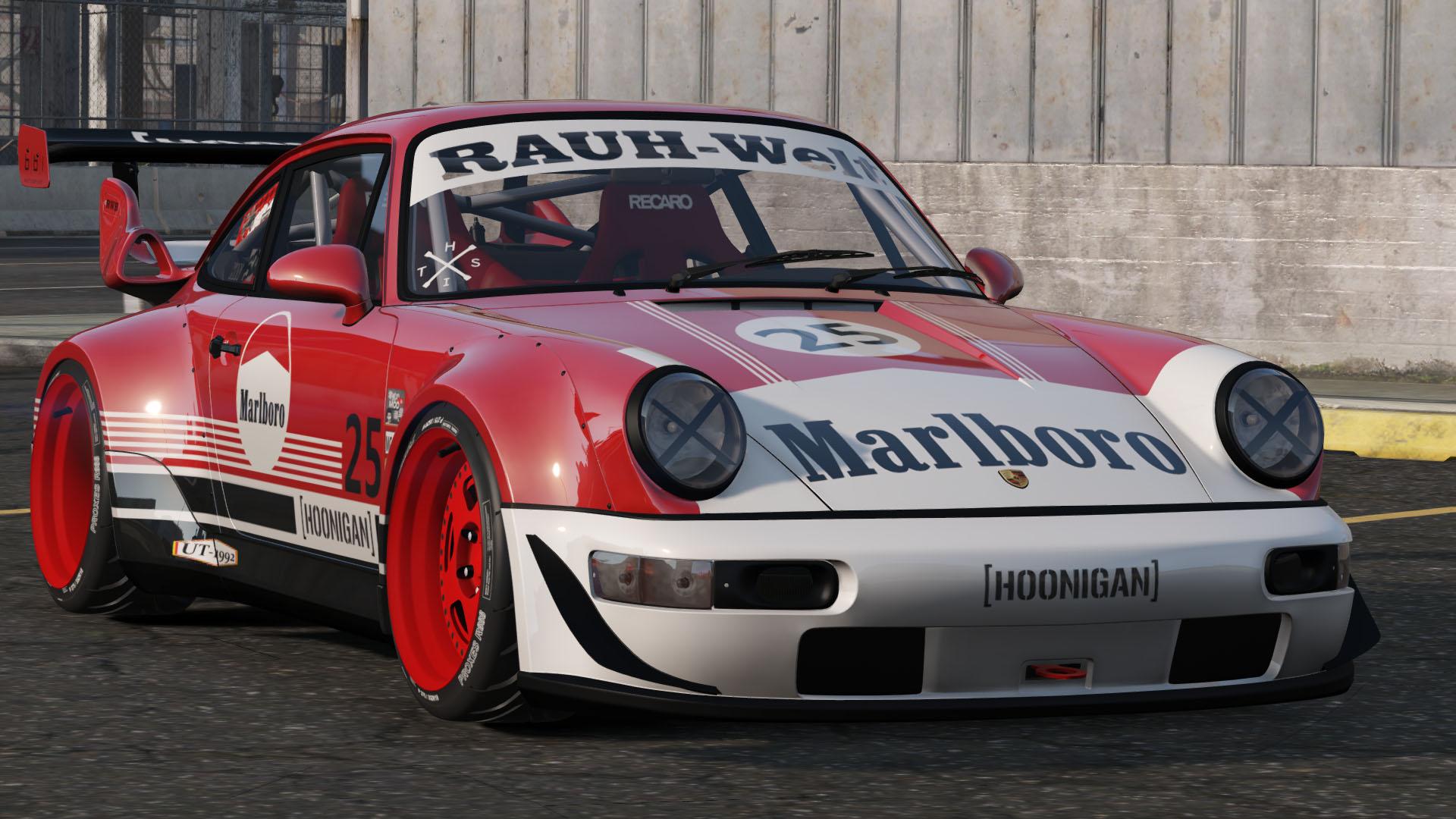 1991 Porsche 911 Marlboro 万宝路 Livery Texture Gta5 