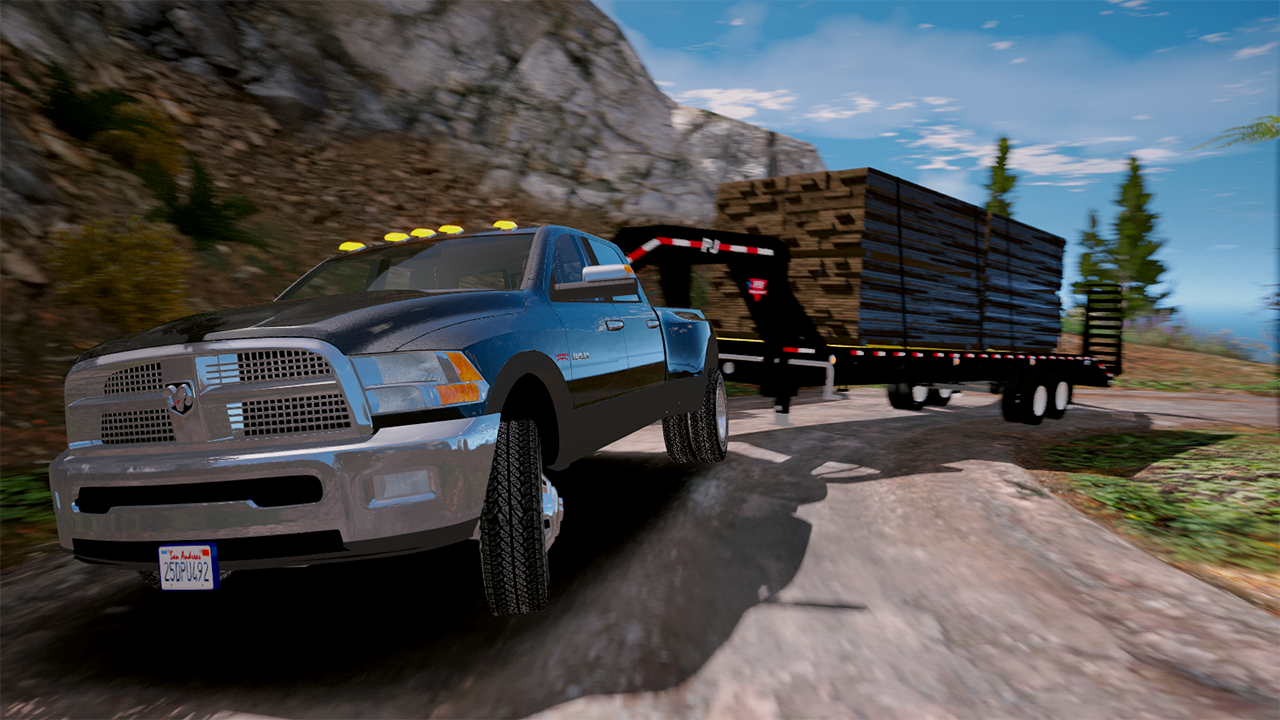 2010 Dodge Ram 3500 &amp; PJ Gooseneck trailer - GTA5-Mods.com