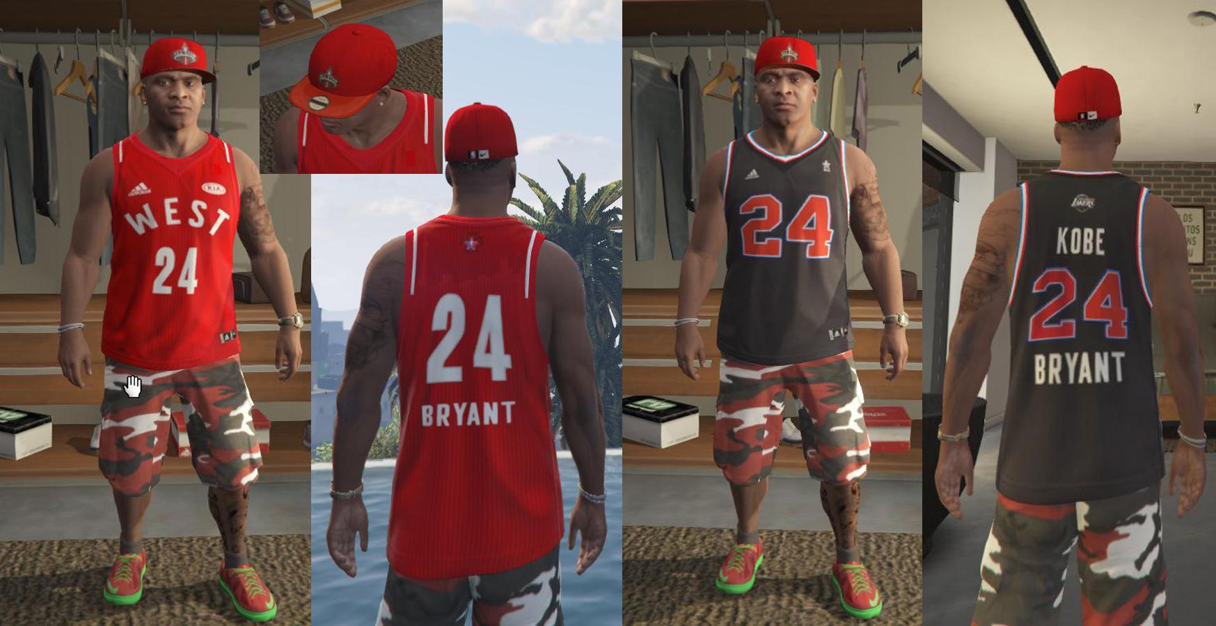 2015 & 2016 West All-Star Jersey & Cap for Franklin - GTA5-Mods.com