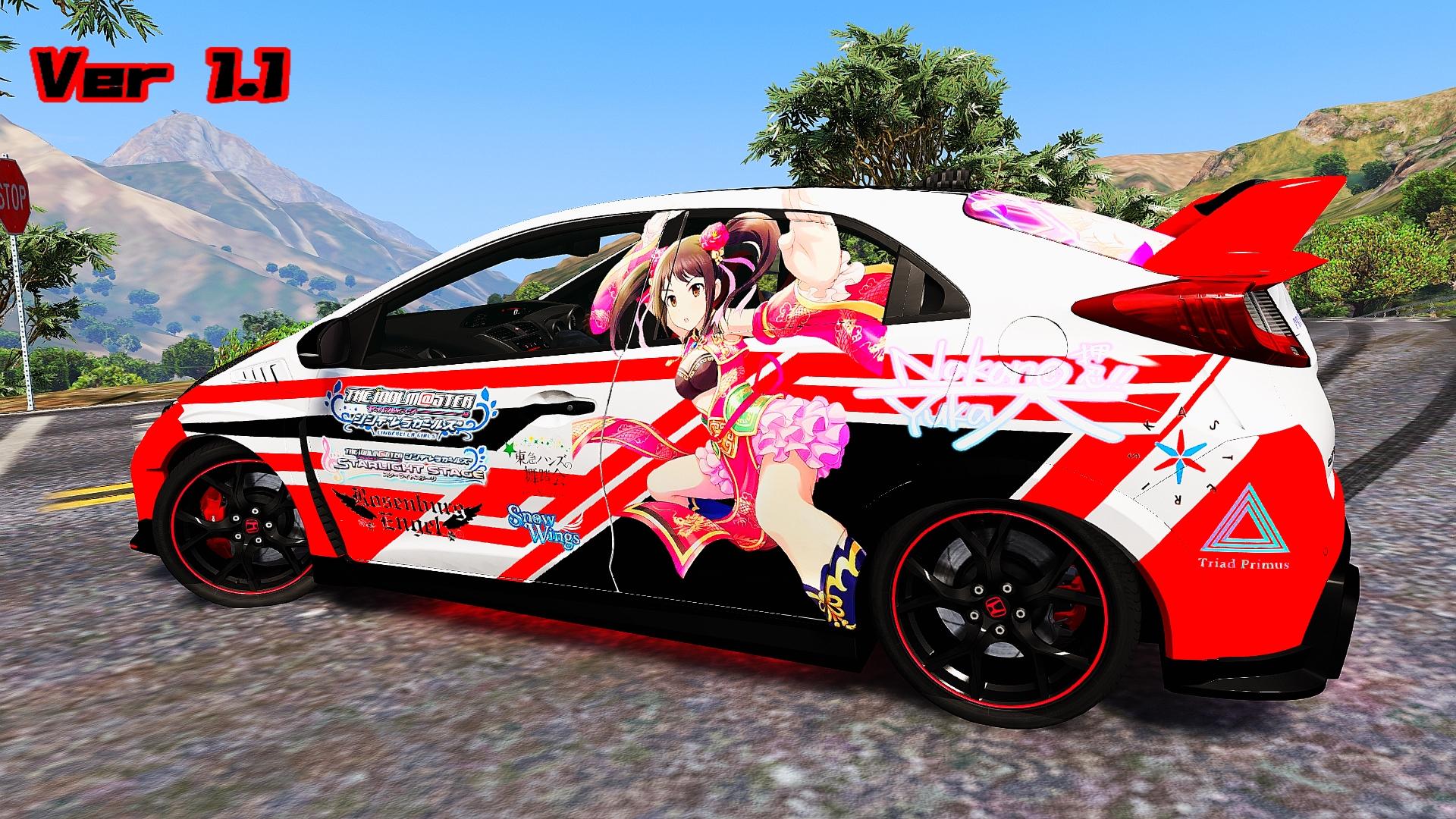 2015 Honda Civic Type R (FK2) Itasha Livery - GTA5-Mods.com