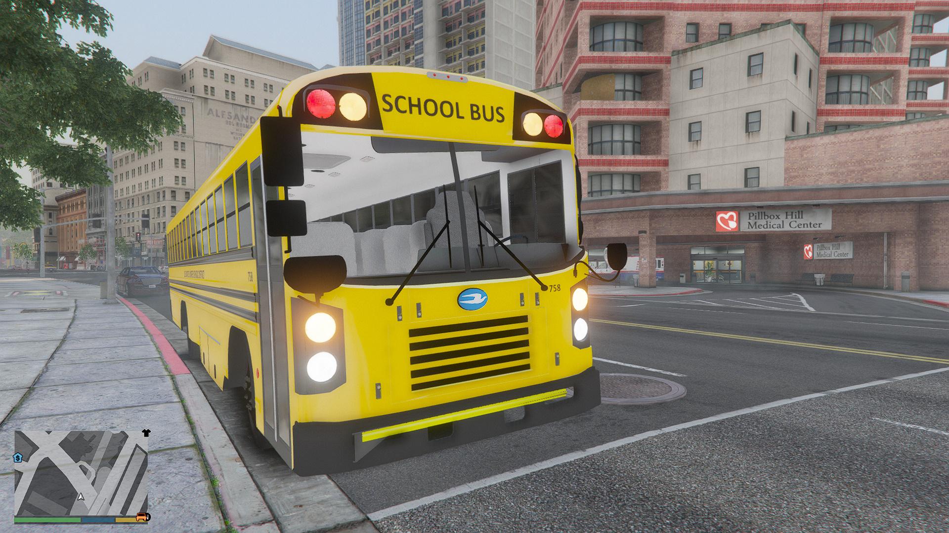 2016 Bluebird School Bus Flat nose [Addon] - GTA5-Mods.com