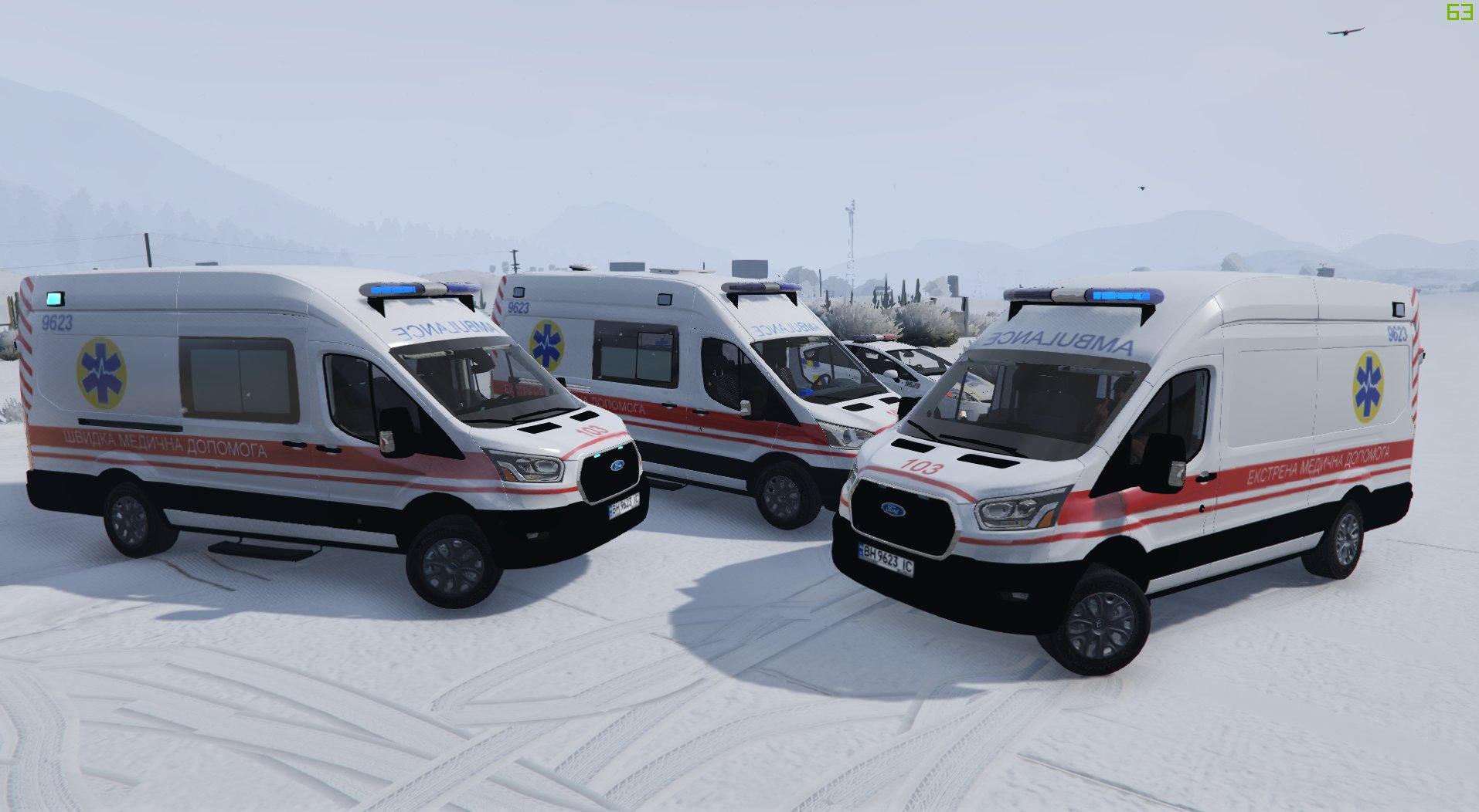 🇺🇦 Швидка допомога Одеса Україна 2019 Ford Transit MkVI [V363] (Ukraine  Odessa Ambulance) - GTA5-Mods.com