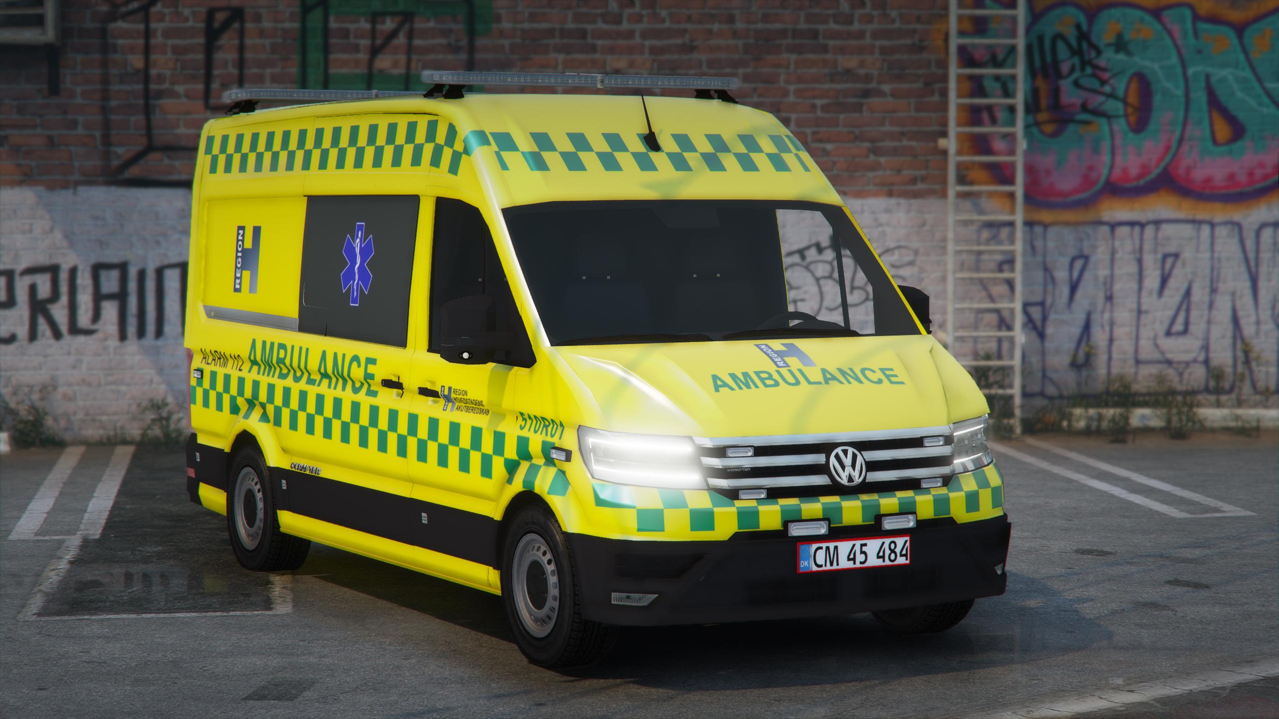 2019 Volkswagen Crafter - Danish Ambulance - Template/ELS/REPLACE ...