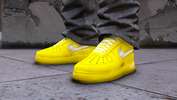 nike air force 1 yellow off white