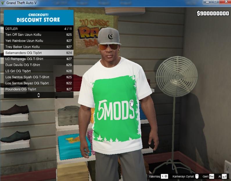 5MODS T-sört - GTA5-Mods.com