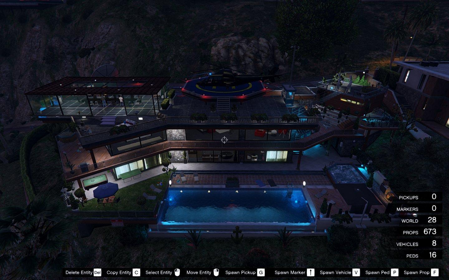 A True Boss Hollywood Mansion (Franklin safehouse & Car Port) - GTA5 ...