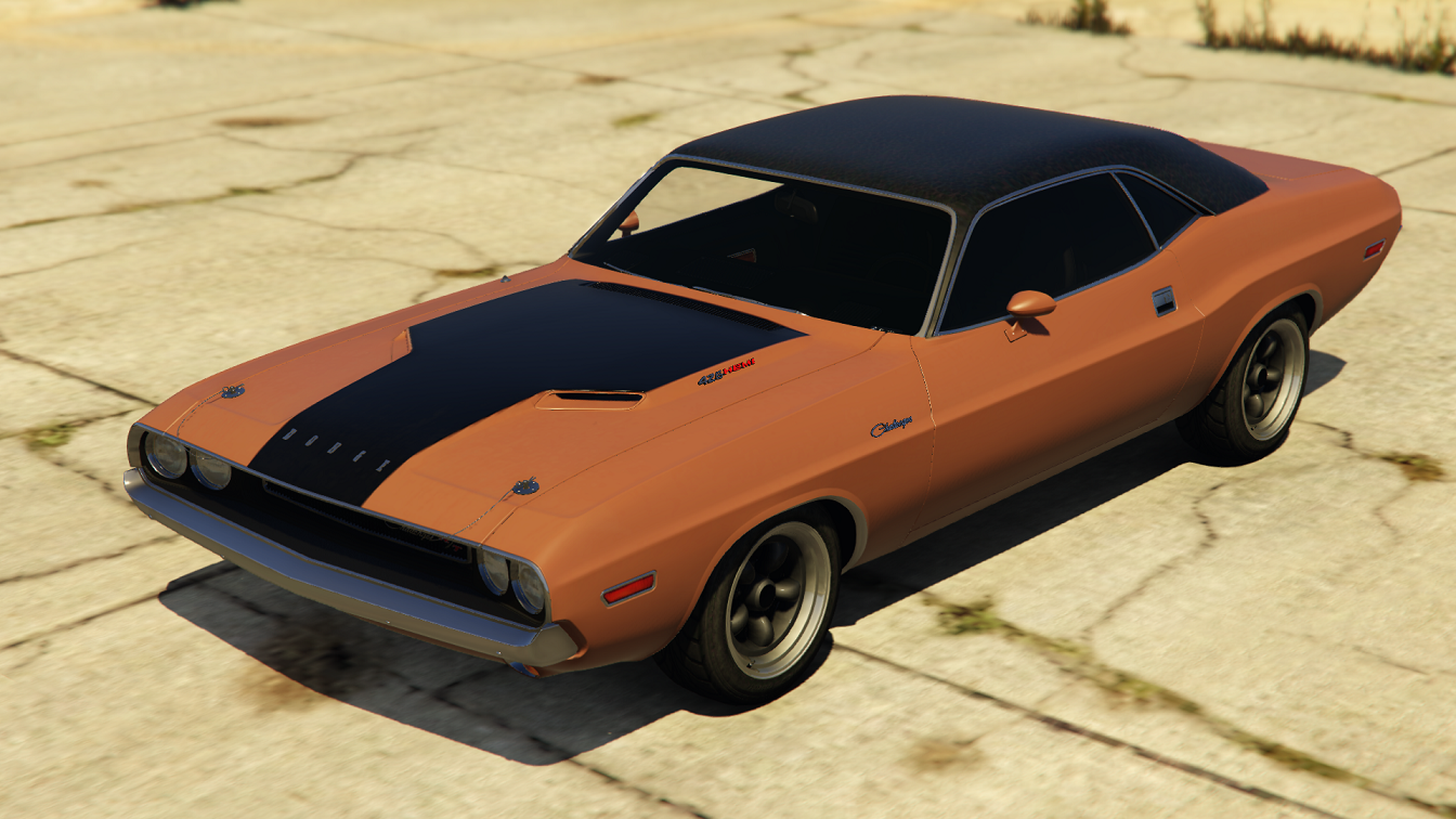 Accurate Vinyl Tops And Hood Decal For Ziev's 70 Challenger - Gta5-mods.com