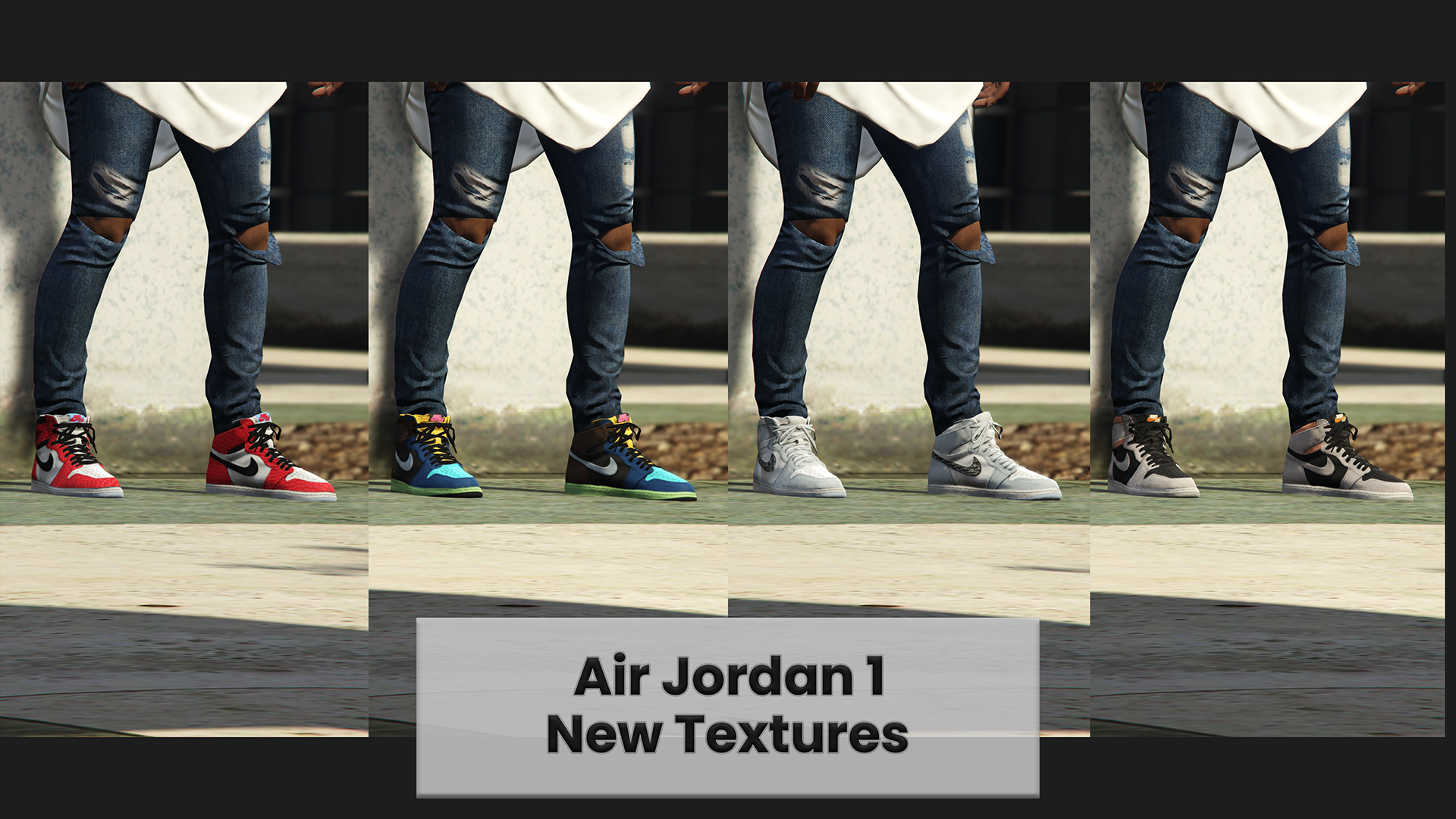 Louis Vuitton x Air Jordan 1 Customs – GTA 5 mod
