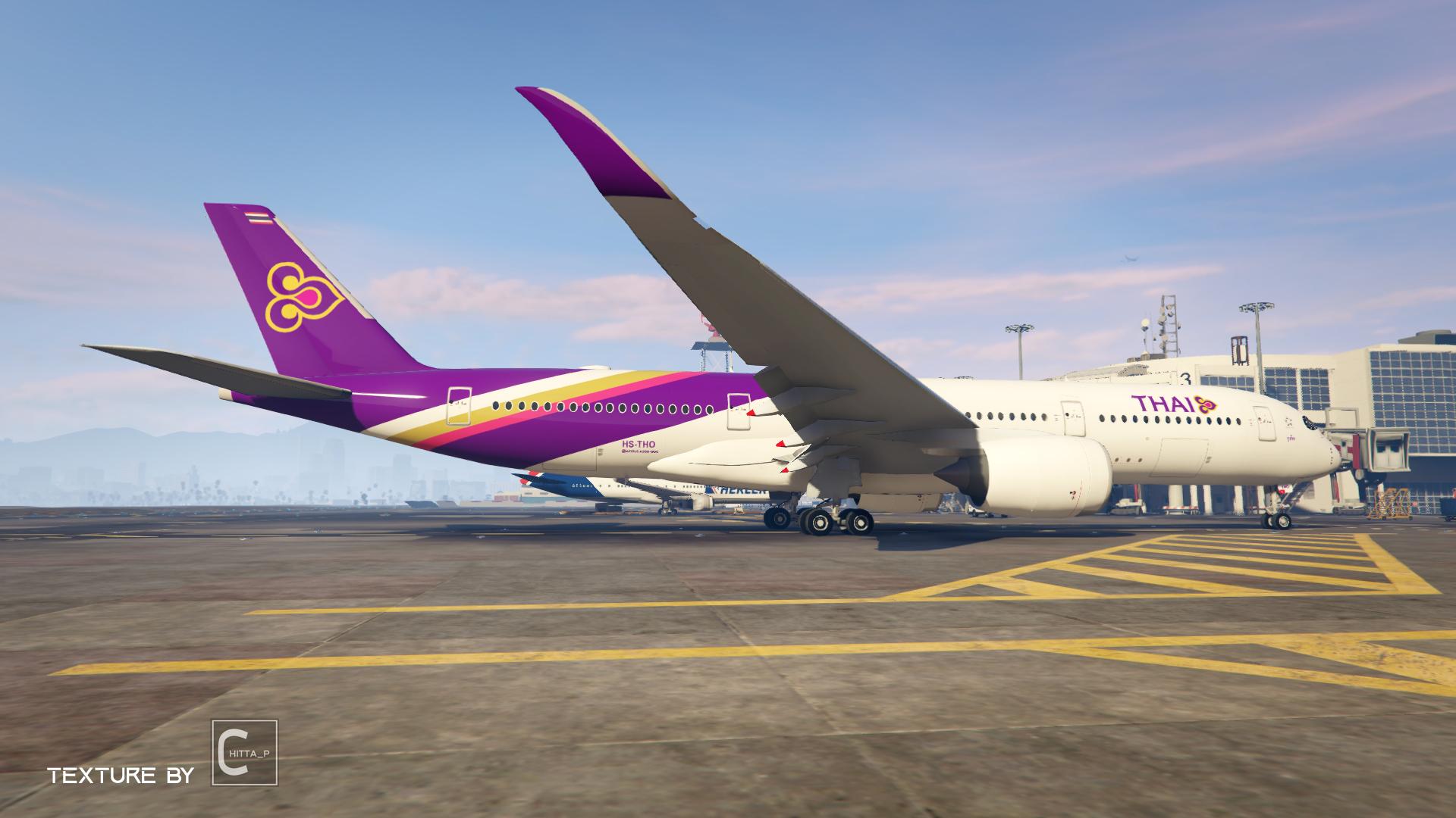 Airbus A350-900 Thai Airways Livery (HS-THO) - GTA5-Mods.com