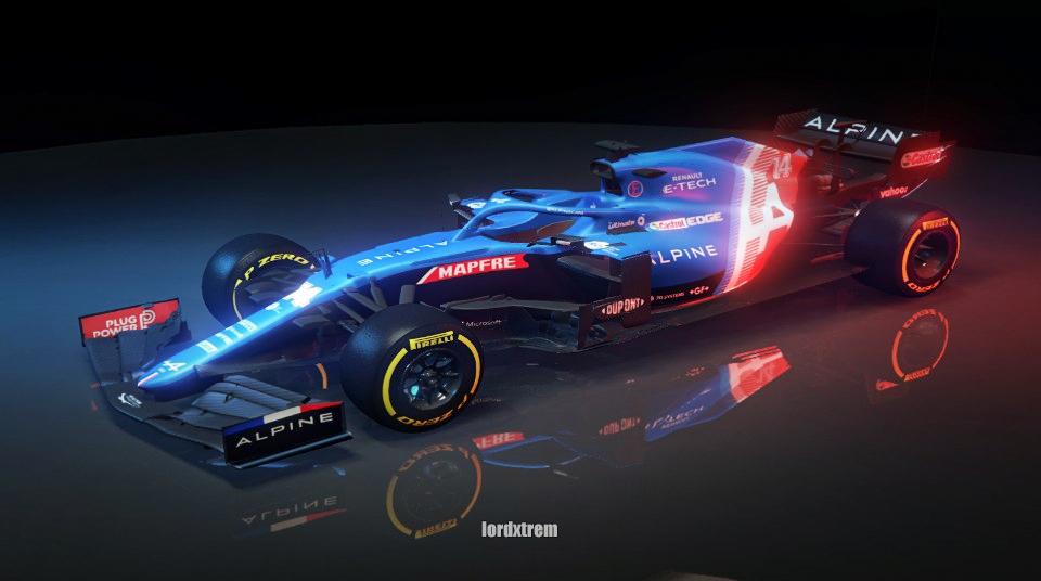 F1 livery PSD 2021 Mockup free