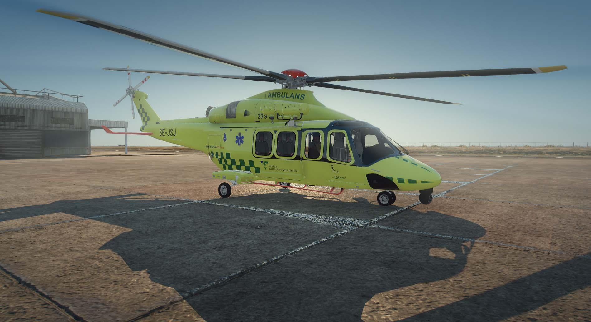 AugustaWestland AW Swedish Ambulance Helicopter GTA Mods Com