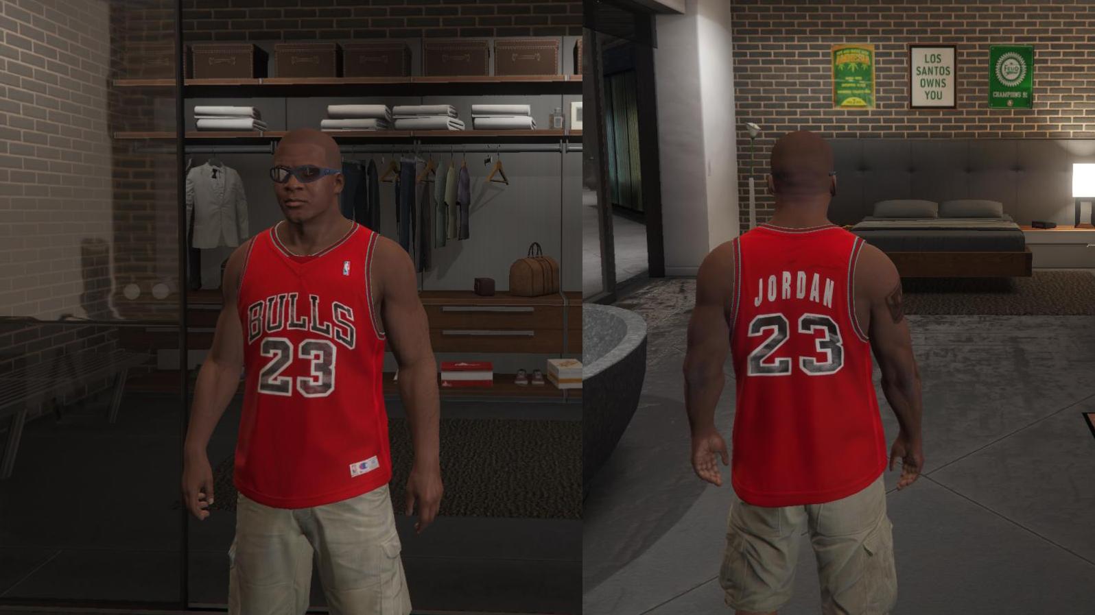 Michael Jordan (Chicago Bulls) Jersey for Franklin - GTA5 