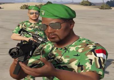 Batalyon Baret Hijau BBH Tentara Indonesia Army GTA5 