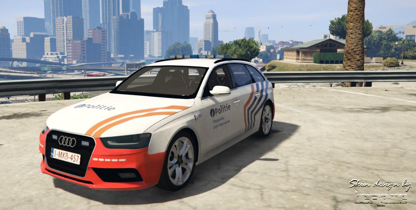 Belgian Police - Audi A4 Avant - Federale Wegpolitie - Gta5-mods.com