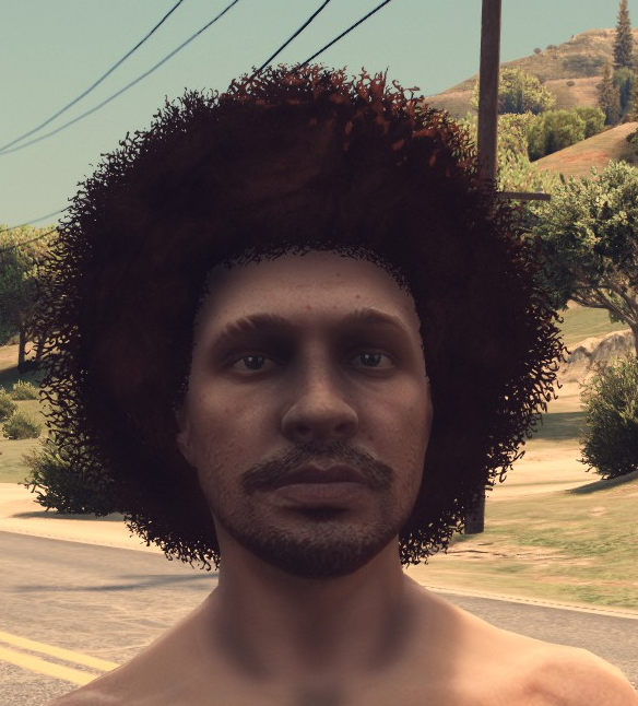 Medium Afro Hair for MP Male 