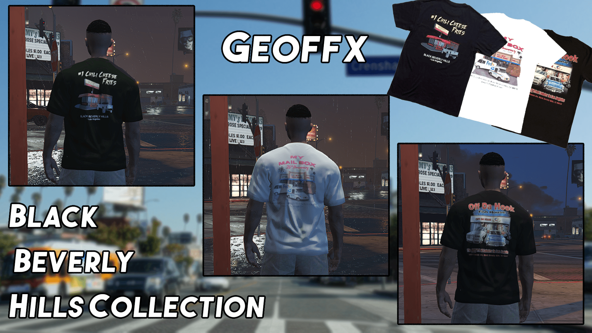 Black Beverly Hills TShirt Collection [MP Male] - GTA5-Mods.com