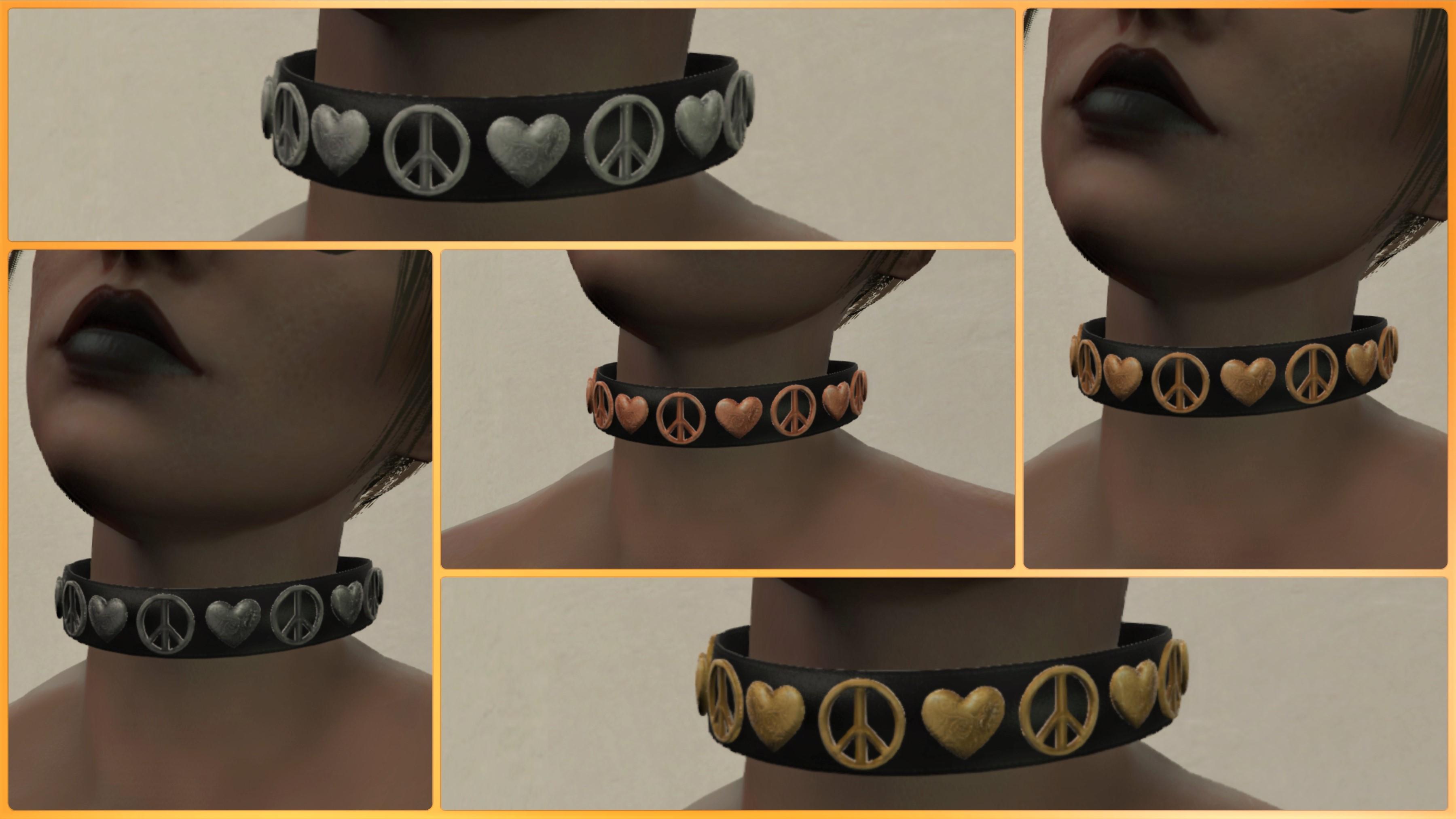 Blahberry Pancake's Peace and Love Choker 