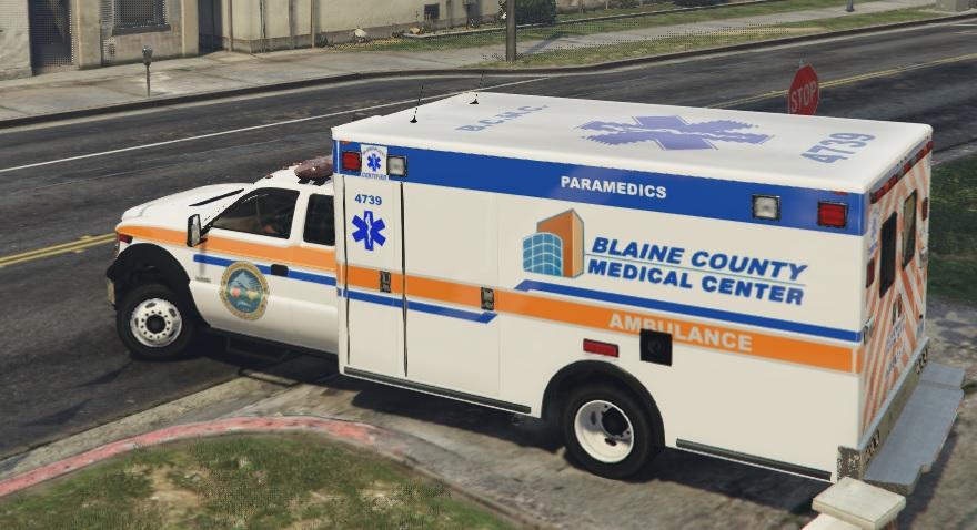 Blaine County Medical Center Ambulance (Skin for Vapid V450) - GTA5 ...