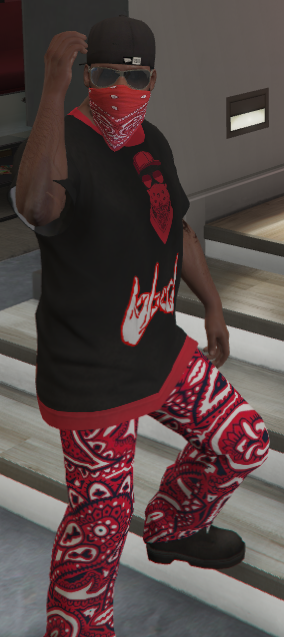 Bloods Hood Day - Gang Outfit for Franklin 