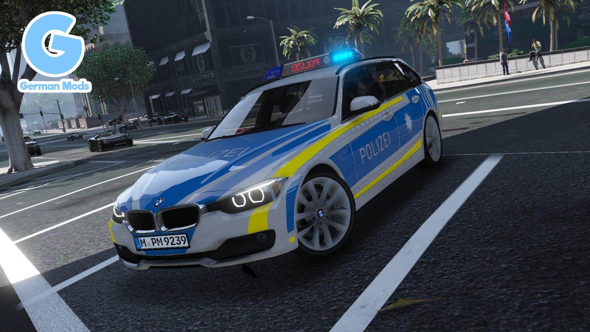 BMW F31 Touring Polizei Bayern [ELS] [REFLECTION] - GTA5-Mods.com