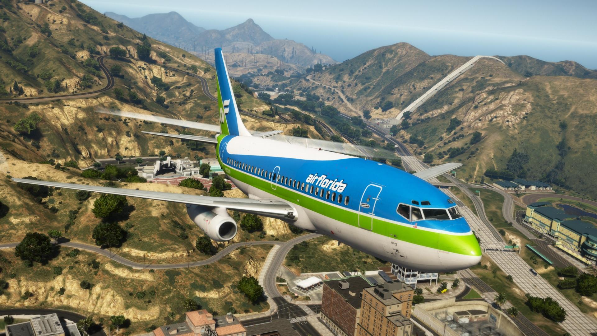 Boeing 737 200 Air Florida Livery GTA5 Mods