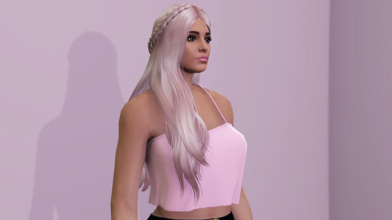Braid With Long Hairstyle For Mp Female Gta5