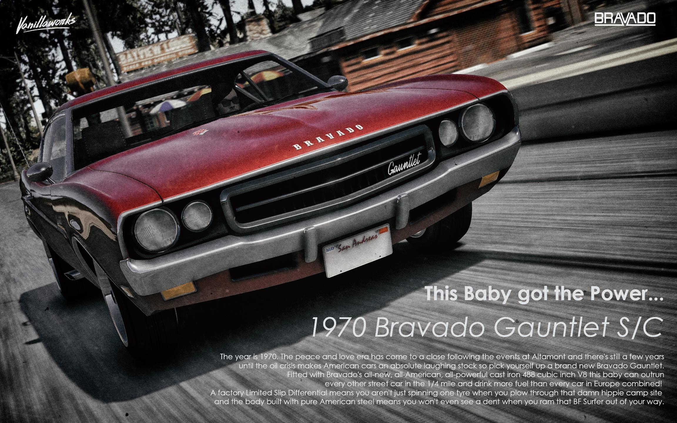 Bravado Gauntlet Classic [Add-On | Tuning | Liveries | Template] - GTA5