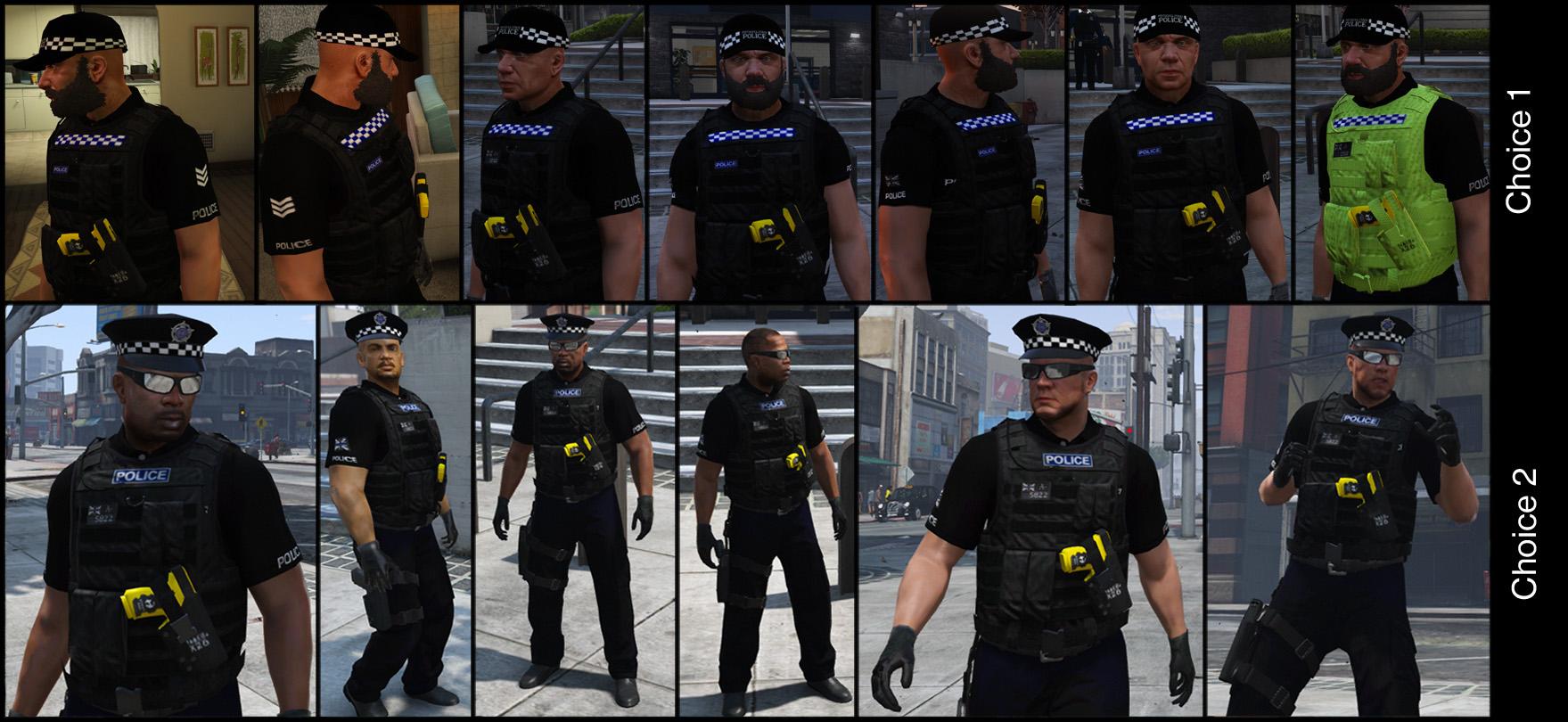 British Armed Response Officers and Sergeants with cap - GTA5-Mods.com