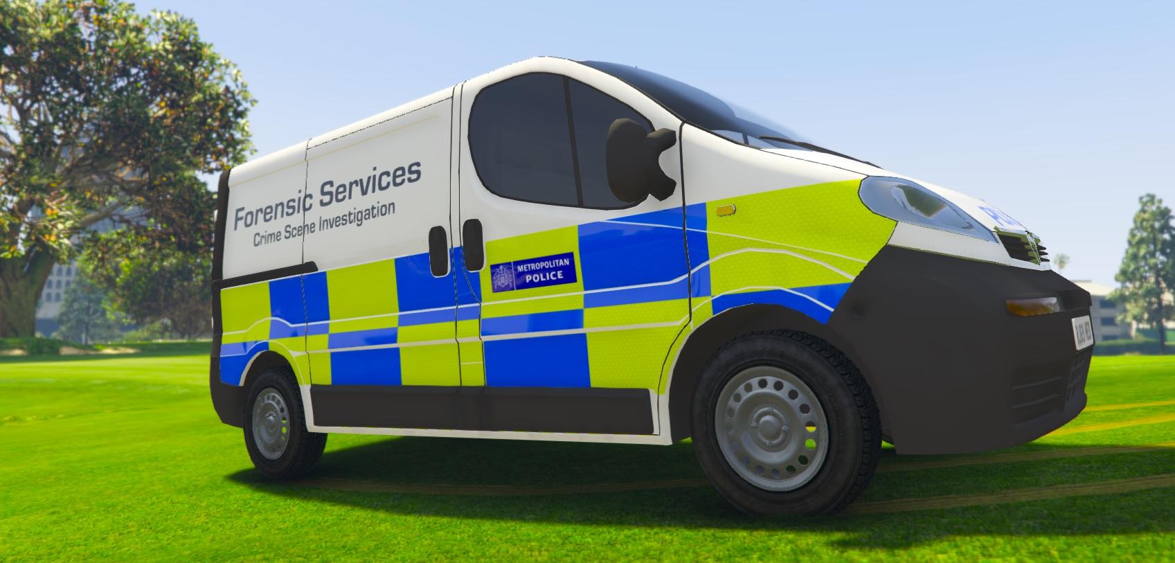 British Metropolitan Police Fictional Forensics Van Skin Met Police