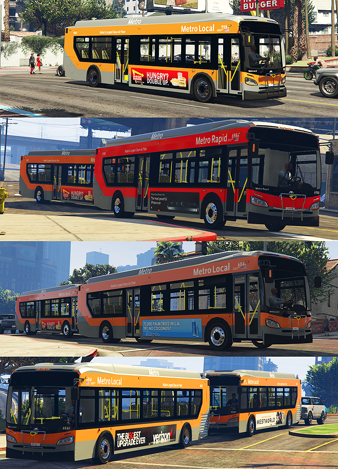 XD40 LA Metro Bus Skin 1.0 - GTA5-Mods.com