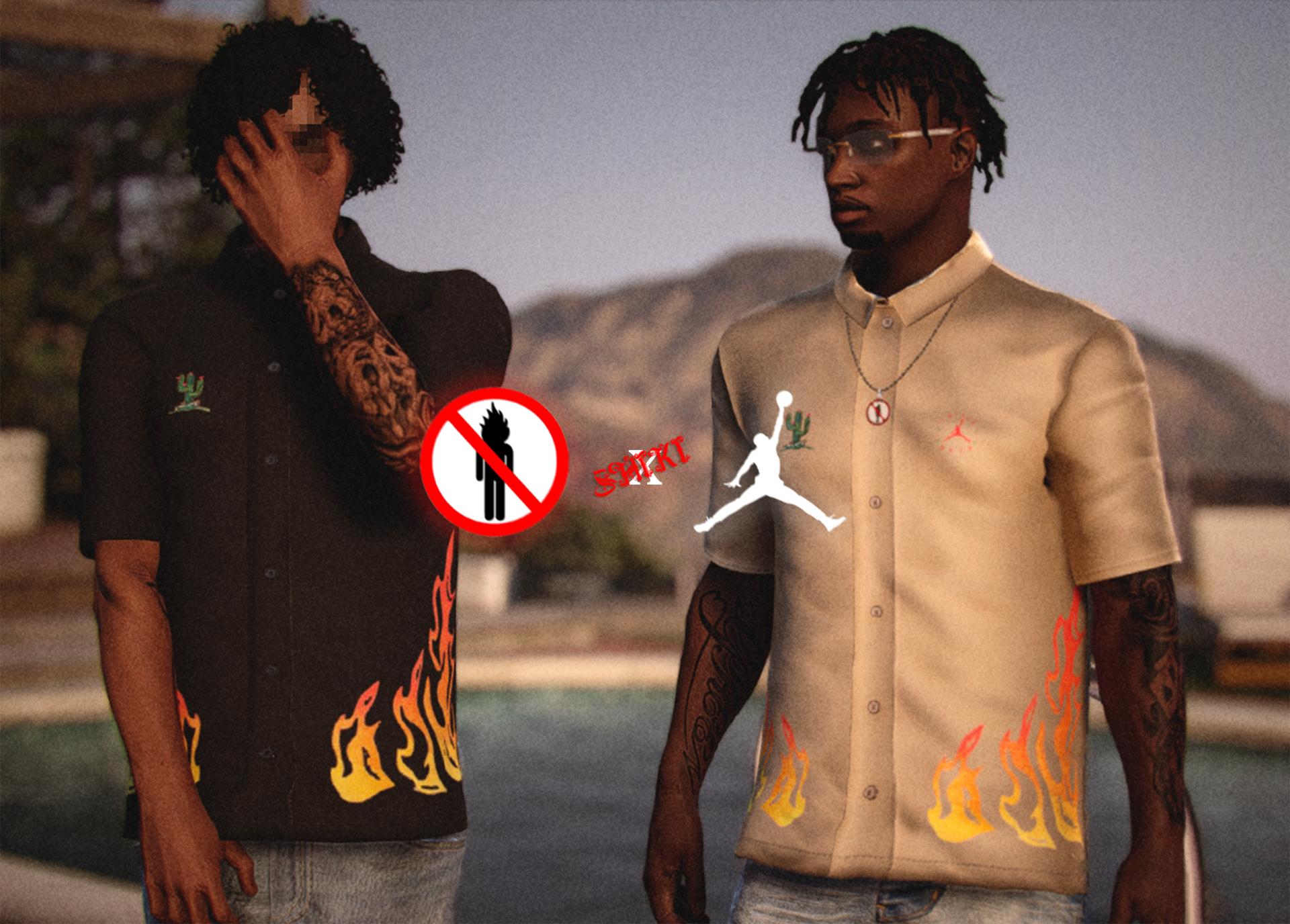 Cactus Jack x Jordan Down Shirt - GTA5-Mods.com