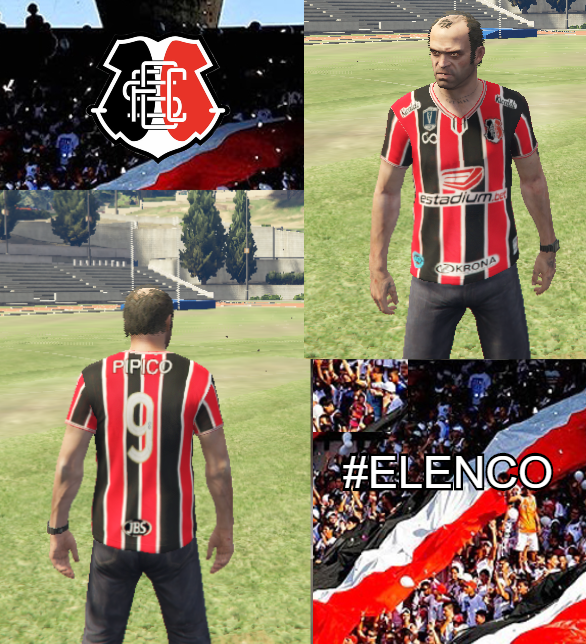 Mod Camisas Elenco do santa cruz Recife. GTA5 Mods