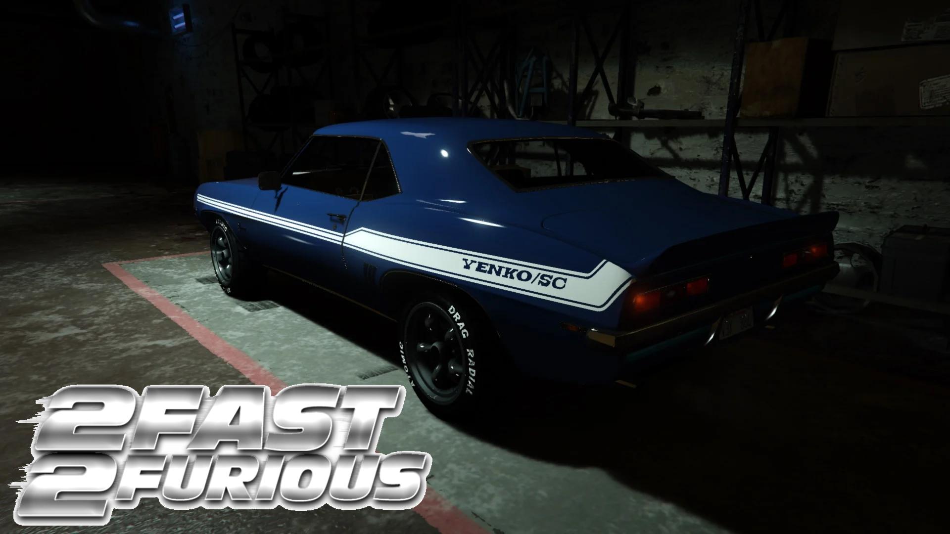 Chevrolet Camaro SS '69 Paul Walker aka Brian livery [2 Fast 2 Furious]  2F2F Yenko Camaro SYC 