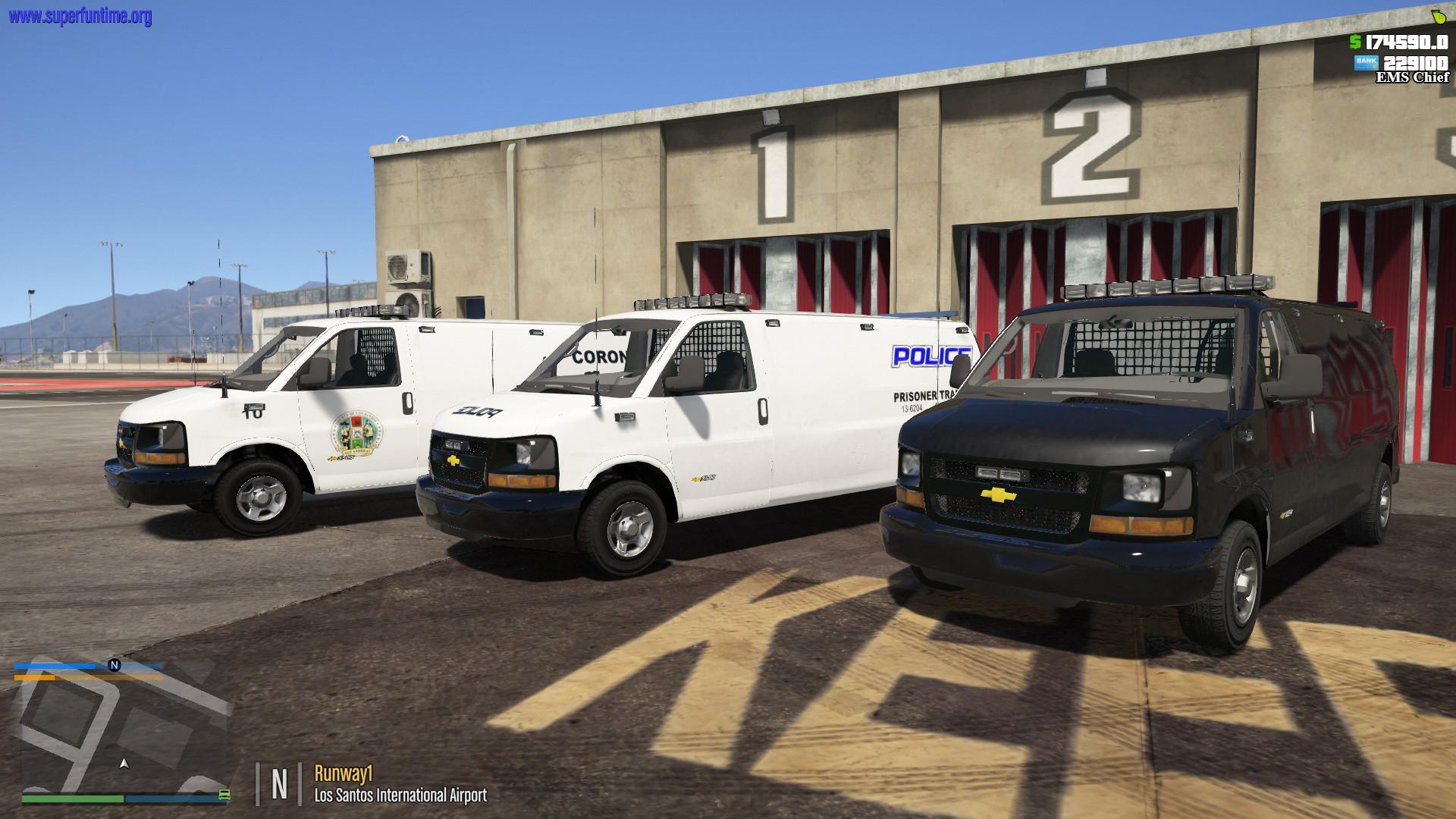 Chevy Express Van Coroner Prisoner Unmarked  [non Els] [five M] - Gta5 