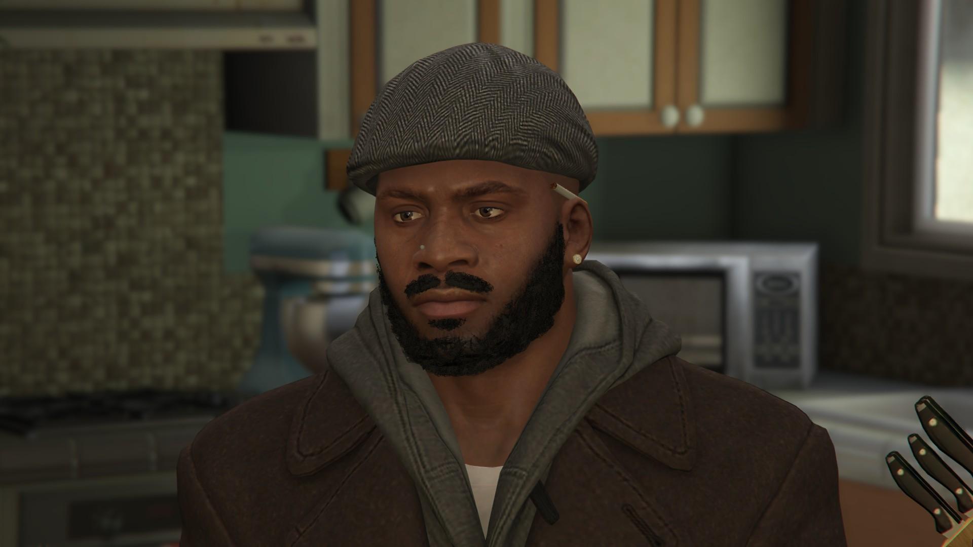 New Beard for Franklin (Swap) + Extra Dark Sunglasses - GTA5-Mods.com