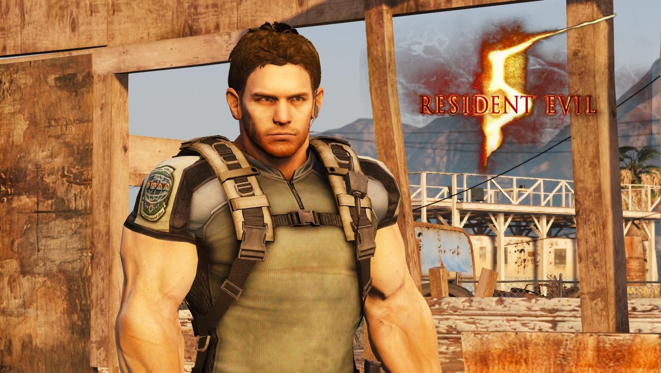 Chris Redfield - Resident Evil 5 - MEGA PACK OUTFITS [Add-On Ped