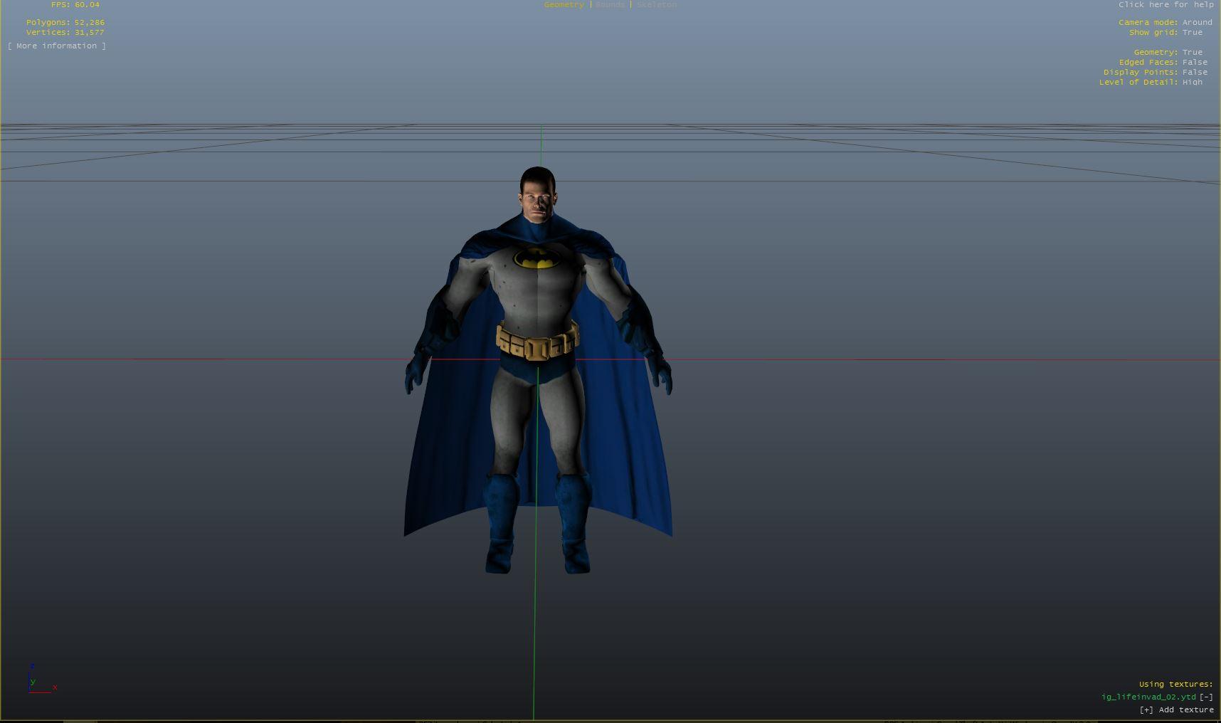 Classic Blue Batman Re-Texture with unmasked batman [addon-ped] -  GTA5-Mods.com