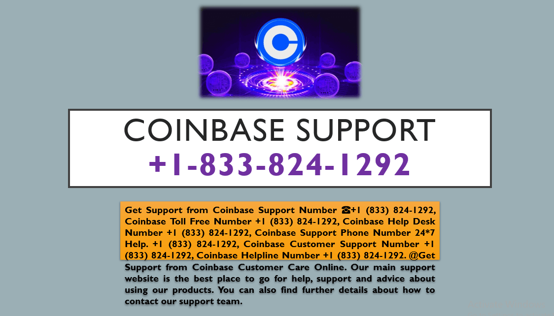 Coinbase Customer Support 1⧼8̼3̼3̼ 8̼2̼4̼ 1̼2̼9̼2̼⧽ Number !!PHONE