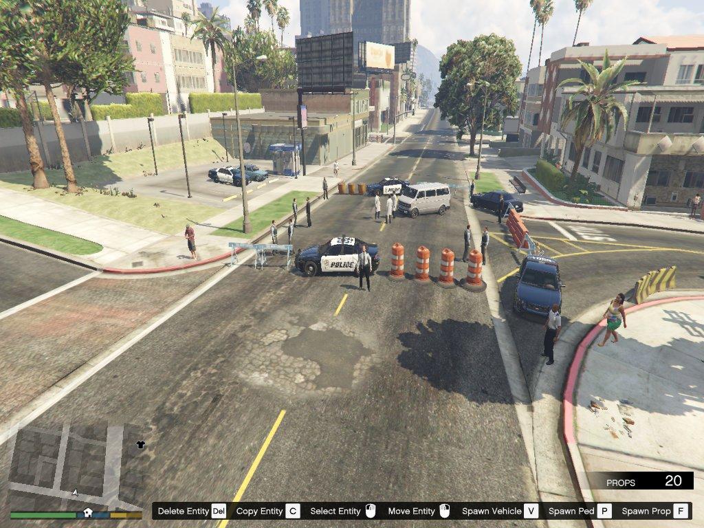 Crime scene in downtown LS + wanted level - GTA5-Mods.com