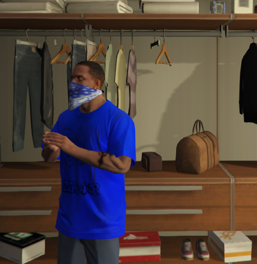 Crips Gang Clothes for Franklin 