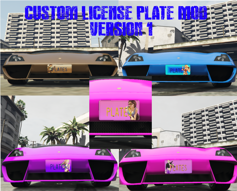 gta online custom license plate not showing up 2018
