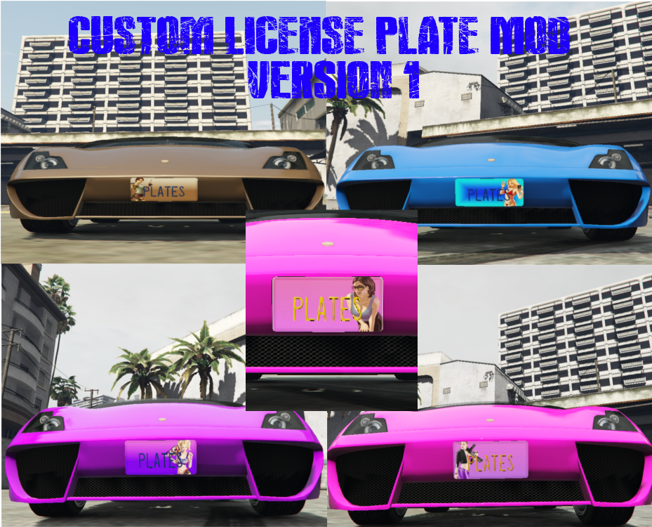 Custom License Plates Pack GTA5 Mods