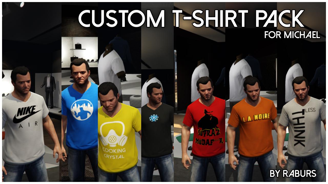 Custom T-Shirt Pack For Michael - GTA5-Mods.com