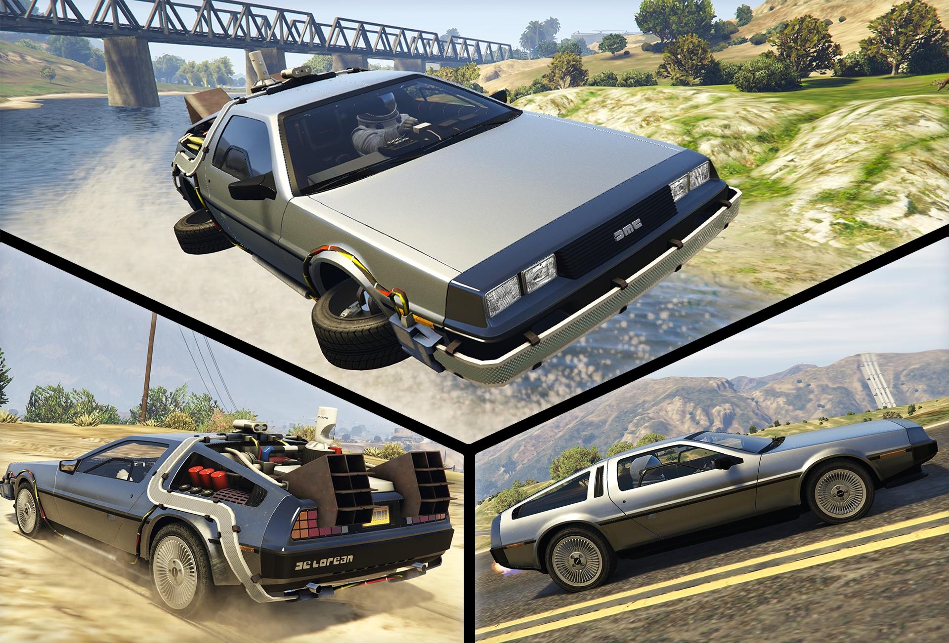 car paint 544 & GTA5 BTTF2 Delorean Mods.com Flying [Add On]  DMC12,