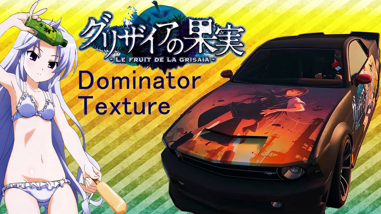 Dominator Grisaia no Kajitsu Itasha Texture - GTA5-Mods.com